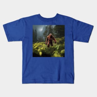 Sasquatch in Nature Kids T-Shirt